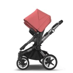 Bugaboo Donkey 5 Duo Graphite - Grey Melange - Sunrise Red -Joolz Verkoop bugaboo donkey duo graphite grey melange sunrise red 1