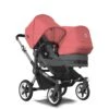 Bugaboo Donkey 5 Duo Graphite - Grey Melange - Sunrise Red