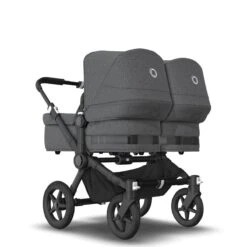 Bugaboo Donkey 5 Twin Black - Grey Melange -Grey Melange -Joolz Verkoop bugaboo donkey twin black grey melange grey melange