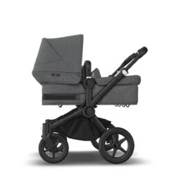Bugaboo Donkey 5 Twin Black - Grey Melange -Grey Melange -Joolz Verkoop bugaboo donkey twin black grey melange grey melange 5