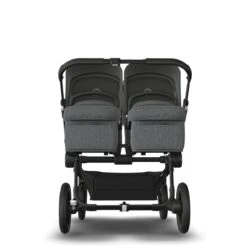 Bugaboo Donkey 5 Twin Black - Grey Melange -Grey Melange -Joolz Verkoop bugaboo donkey twin black grey melange grey melange 6 1