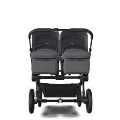 Bugaboo Donkey 5 Twin Black - Grey Melange -Stormy Blue 18 Bugaboo Donkey 5 Twin Black - Grey Melange -Stormy Blue -Joolz Verkoop bugaboo donkey twin black grey melange stormy blue 15
