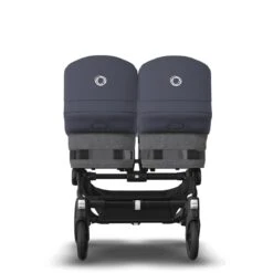 Bugaboo Donkey 5 Twin Black - Grey Melange -Stormy Blue 17 Bugaboo Donkey 5 Twin Black - Grey Melange -Stormy Blue -Joolz Verkoop bugaboo donkey twin black grey melange stormy blue 5