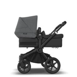 Bugaboo Donkey 5 Twin Black - Midnight Black - Grey Melange -Joolz Verkoop bugaboo donkey twin black midnight black grey melange
