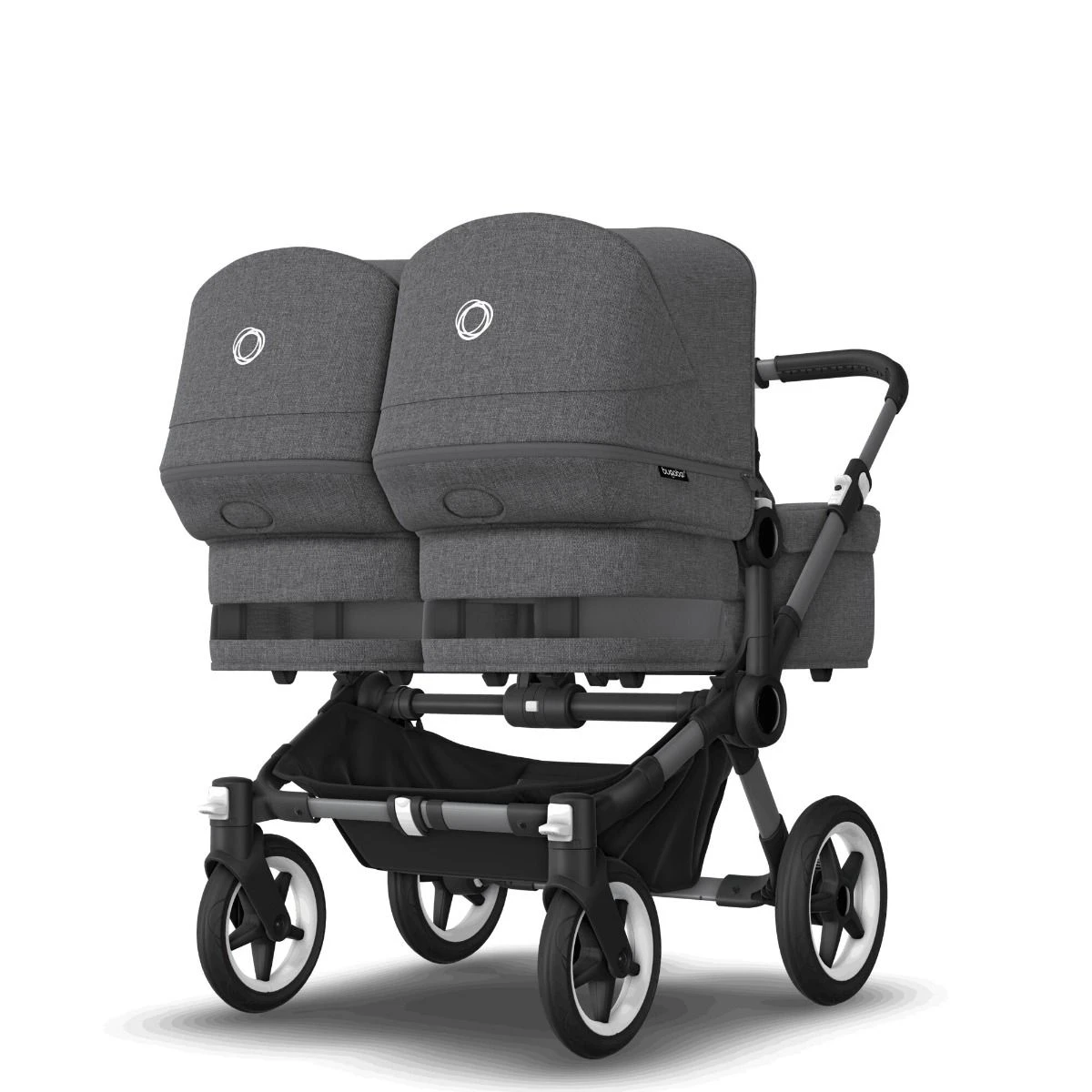 Bugaboo Donkey 5 Twin Graphite - Grey Melange - Grey Melange 3 Bugaboo Donkey 5 Twin Graphite - Grey Melange - Grey Melange