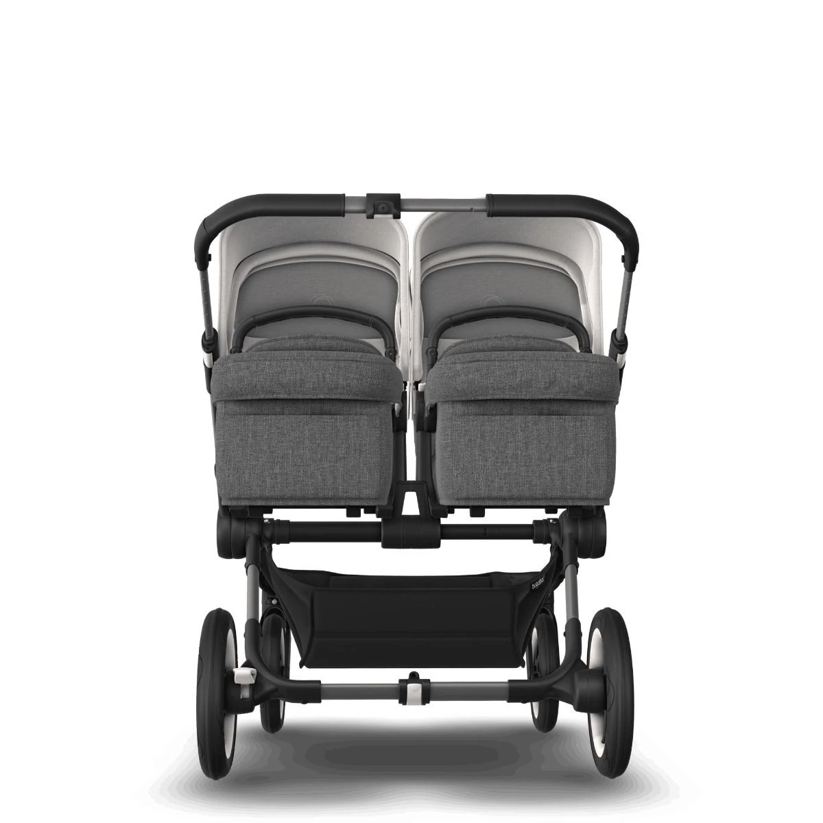 Bugaboo Donkey 5 Twin Graphite - Grey Melange - Misty White 6 Bugaboo Donkey 5 Twin Graphite - Grey Melange - Misty White - Afbeelding 4