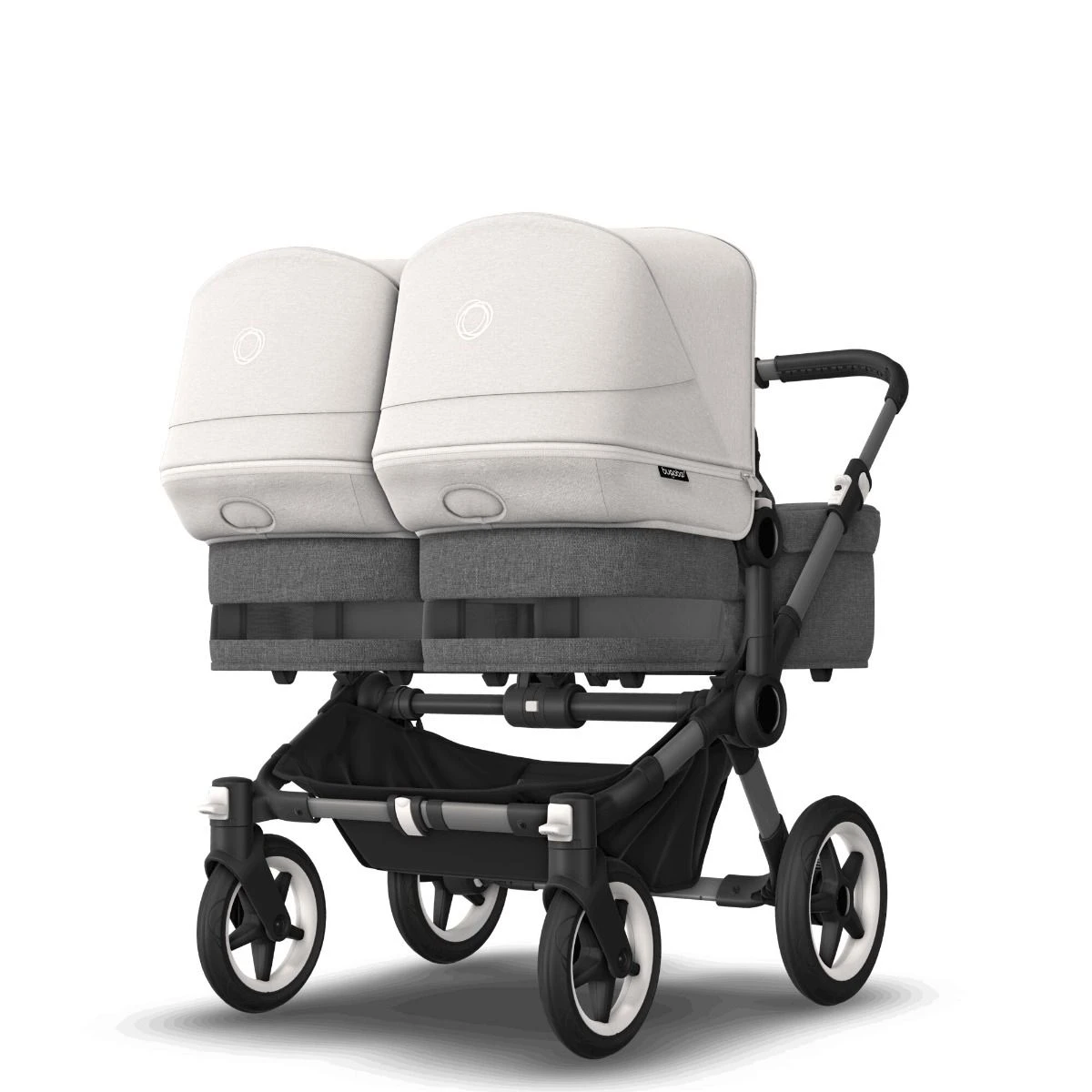Bugaboo Donkey 5 Twin Graphite - Grey Melange - Misty White 3 Bugaboo Donkey 5 Twin Graphite - Grey Melange - Misty White