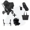 Bugaboo Donkey 5 Duo Essential Bundel - Black - Midnight Black -Joolz Verkoop bugaboo donkey 5 duo essential bundle black midnight black