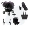 Bugaboo Donkey 5 Duo Essential Bundel - Black - Mineral Washed Black 2 Bugaboo Donkey 5 Duo Essential Bundel - Black - Mineral Washed Black -Joolz Verkoop bugaboo donkey 5 duo essential bundle black washed black