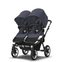 Bugaboo Donkey 5 Duo Essential Bundel - Graphite - Stormy Blue -Joolz Verkoop bugaboo donkey 5 twin graphite stormy blue 12 1