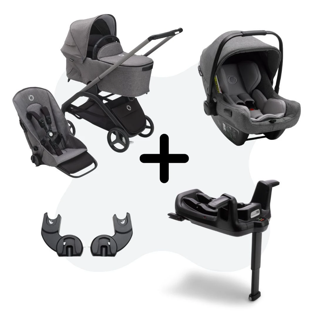 Bugaboo Dragonfly 3-in-1 Bundel Graphite-Grey Melange 2 Bugaboo Dragonfly 3-in-1 Bundel Graphite-Grey Melange