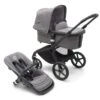 Bugaboo Fox 5 Black - Grey Melange - Grey Melange 1 Bugaboo Fox 5 Black - Grey Melange - Grey Melange -Joolz Verkoop bugaboo fox 5 black grey melange grey melange 1