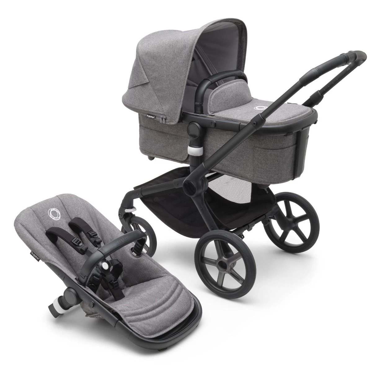 Bugaboo Fox 5 Black - Grey Melange - Grey Melange 3 Bugaboo Fox 5 Black - Grey Melange - Grey Melange