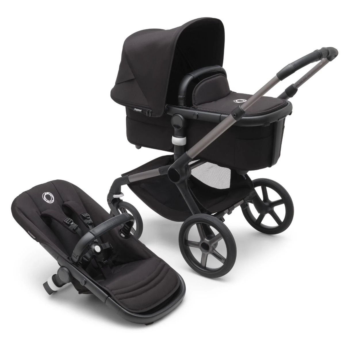 Bugaboo Fox 5 Newborn Bundel Graphite - Midnight Black 4 Bugaboo Fox 5 Newborn Bundel Graphite - Midnight Black - Afbeelding 2