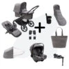 Bugaboo Fox 5 Newborn Bundel Black - Grey Melange -Joolz Verkoop bugaboo fox 5 newborn bundel black grey melange