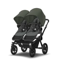 Bugaboo Donkey 5 Twin Black - Grey Melange -Forest Green 19 Bugaboo Donkey 5 Twin Black - Grey Melange -Forest Green -Joolz Verkoop bugboo donkey 5 twin black grey melange forest green 3