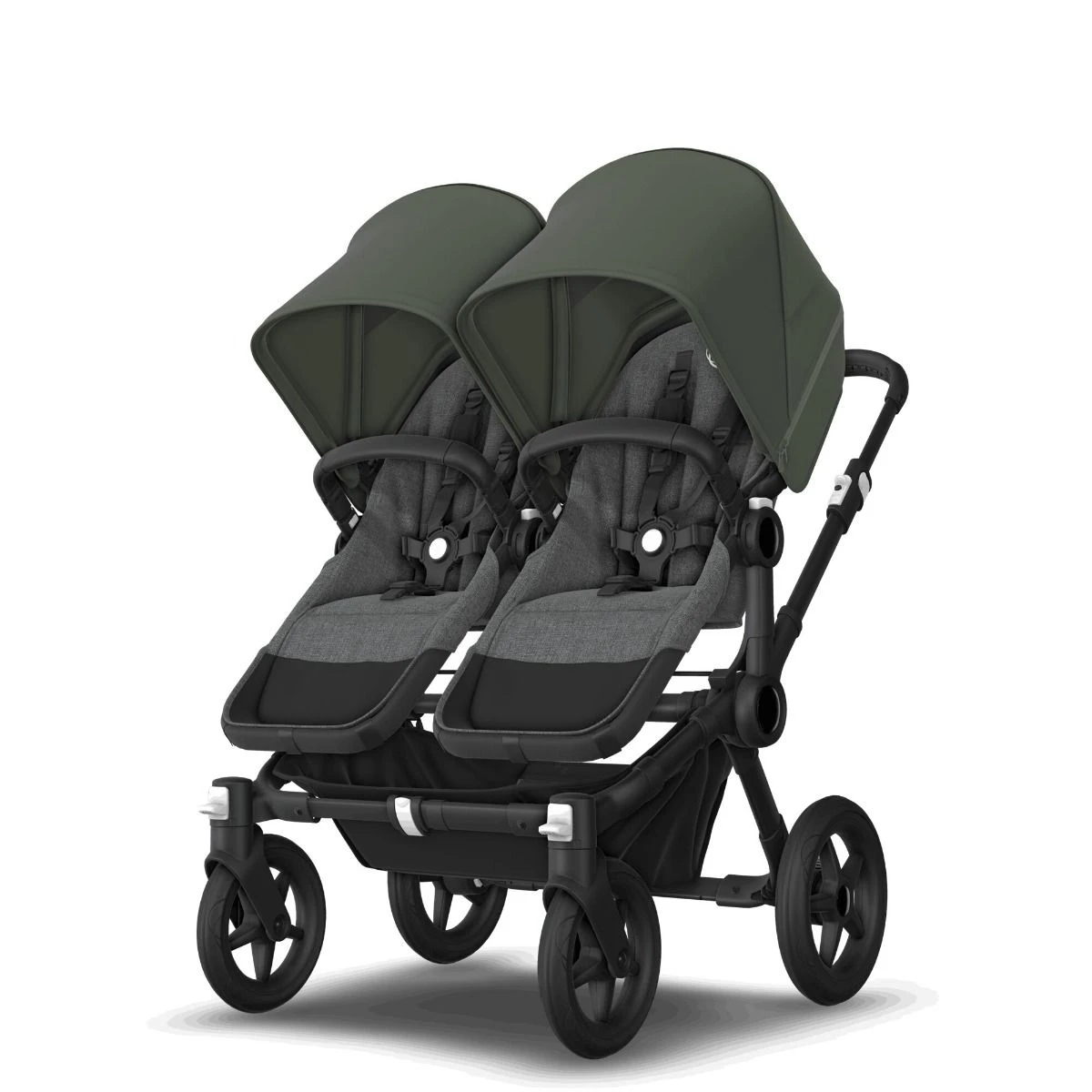 Bugaboo Donkey 5 Twin Black - Grey Melange -Forest Green 9 Bugaboo Donkey 5 Twin Black - Grey Melange -Forest Green - Afbeelding 7