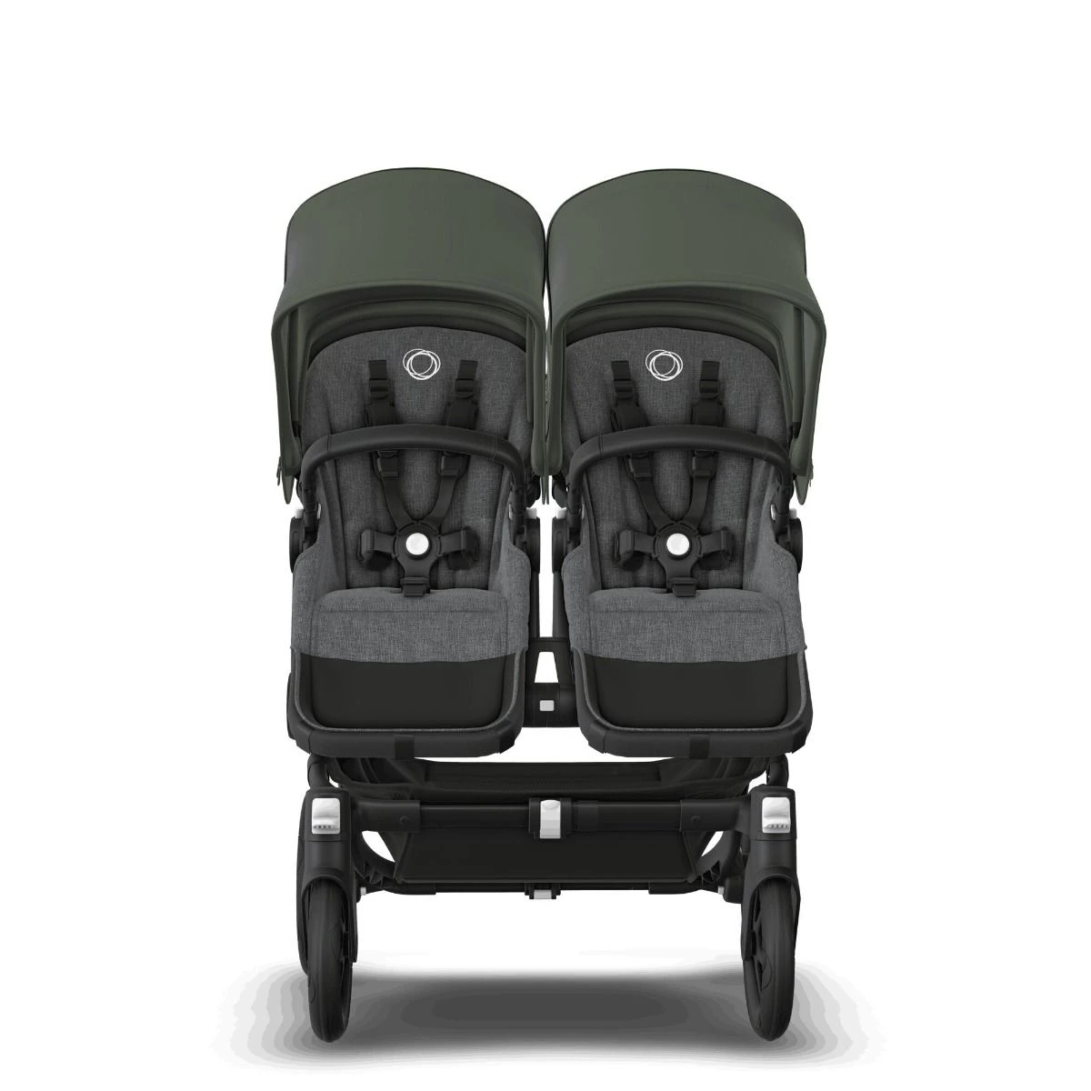 Bugaboo Donkey 5 Twin Black - Grey Melange -Forest Green 10 Bugaboo Donkey 5 Twin Black - Grey Melange -Forest Green - Afbeelding 8