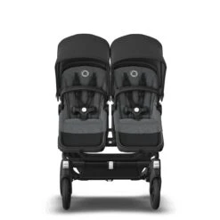 Bugaboo Donkey 5 Twin Black - Grey Melange - Midnight Black -Joolz Verkoop bugboo donkey 5 twin black grey melange midnight black 5