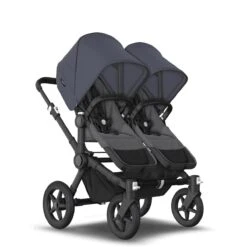 Bugaboo Donkey 5 Twin Black - Grey Melange -Stormy Blue 21 Bugaboo Donkey 5 Twin Black - Grey Melange -Stormy Blue -Joolz Verkoop bugboo donkey 5 twin black grey melange stormy blue