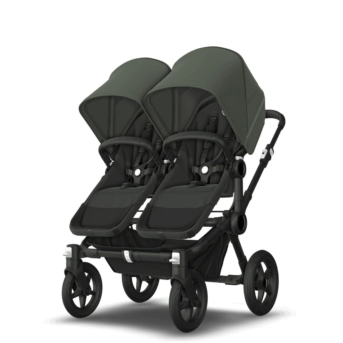 Bugaboo Donkey 5 Twin Black - Midnight Black - Forest Green 7 Bugaboo Donkey 5 Twin Black - Midnight Black - Forest Green - Afbeelding 5