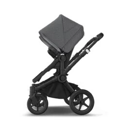 Bugaboo Donkey 5 Twin Black - Midnight Black - Grey Melange -Joolz Verkoop bugboo donkey 5 twin black midnight black grey melange 2