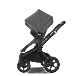 Bugaboo Donkey 5 Twin Black - Grey Melange -Grey Melange -Joolz Verkoop bugboo donkey 5 twin black midnight grey melange grey melange 1