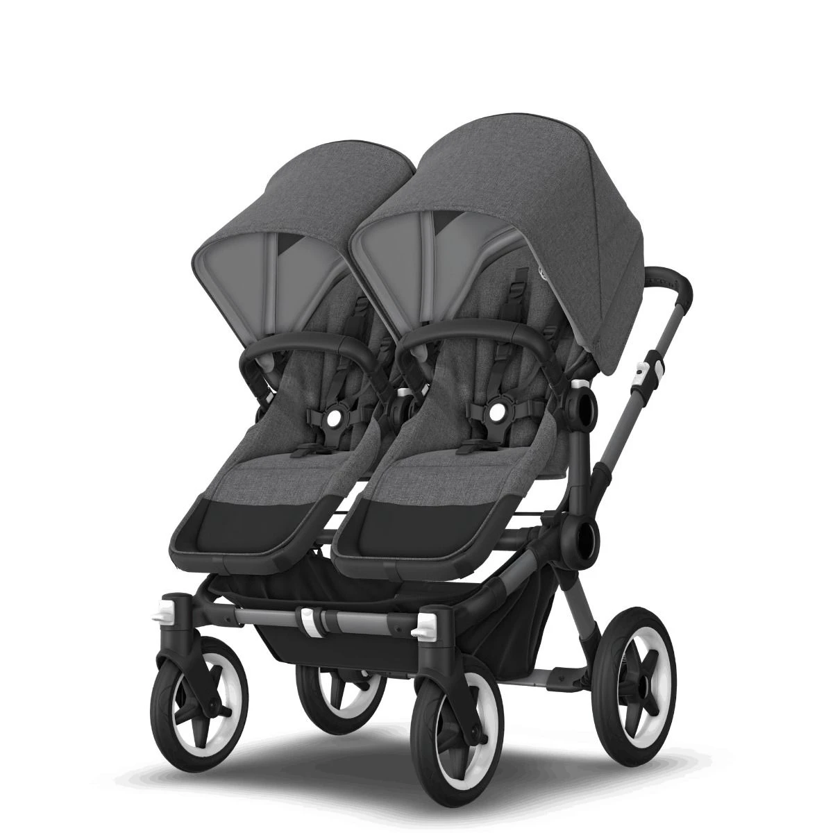 Bugaboo Donkey 5 Twin Graphite - Grey Melange - Grey Melange 7 Bugaboo Donkey 5 Twin Graphite - Grey Melange - Grey Melange - Afbeelding 5
