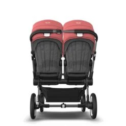 Bugaboo Donkey 5 Twin Graphite - Grey Melange - Sunrise Red -Joolz Verkoop bugboo donkey 5 twin graphite grey melange sunrise red 2