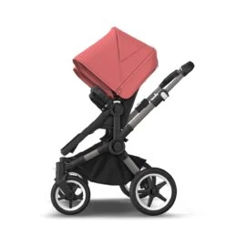 Bugaboo Donkey 5 Twin Graphite - Grey Melange - Sunrise Red -Joolz Verkoop bugboo donkey 5 twin graphite grey melange sunrise red 4