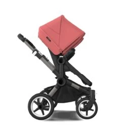 Bugaboo Donkey 5 Twin Graphite - Midnight Black - Sunrise Red -Joolz Verkoop bugboo donkey 5 twin graphite midnight black sunirse red