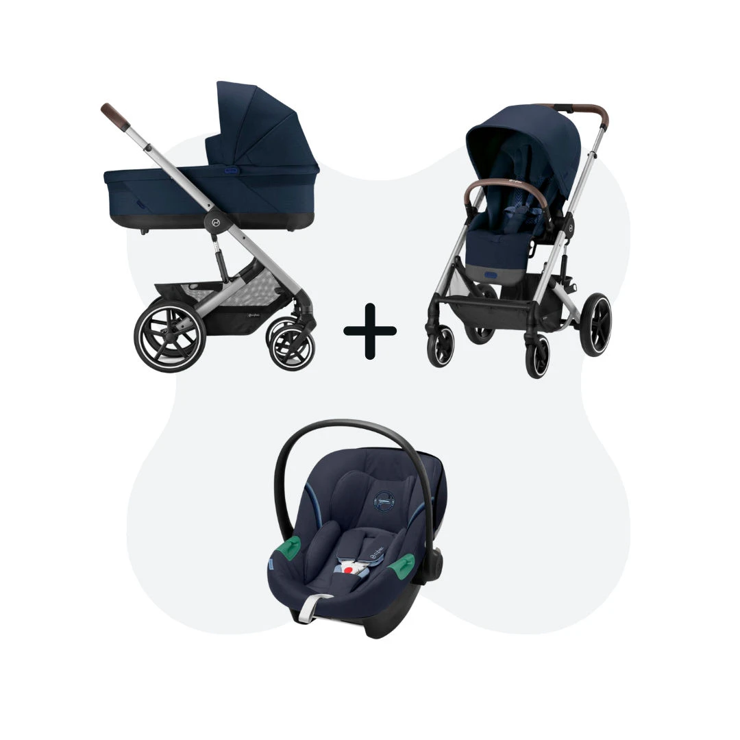 Cybex Balios S Lux Travelsystem Ocean Blue - Silver Frame 2023 Met Aton S2 3 Cybex Balios S Lux Travelsystem Ocean Blue - Silver Frame 2023 Met Aton S2