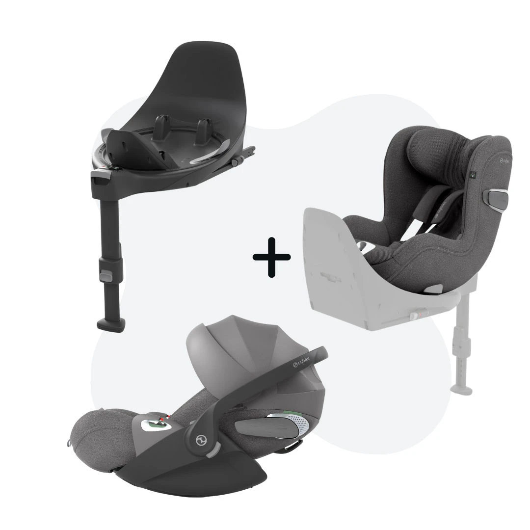 Cybex Cloud T + Sirona T + Base T Mirage Grey (Plus) Package Deal 3 Cybex Cloud T + Sirona T + Base T Mirage Grey (Plus) Package Deal