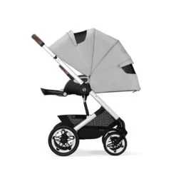 Cybex Talos S Lux Travelsystem Lava Grey - Silver Frame 2023 Met Aton S2 -Joolz Verkoop cybex talos s lux silver lava grey 6 3