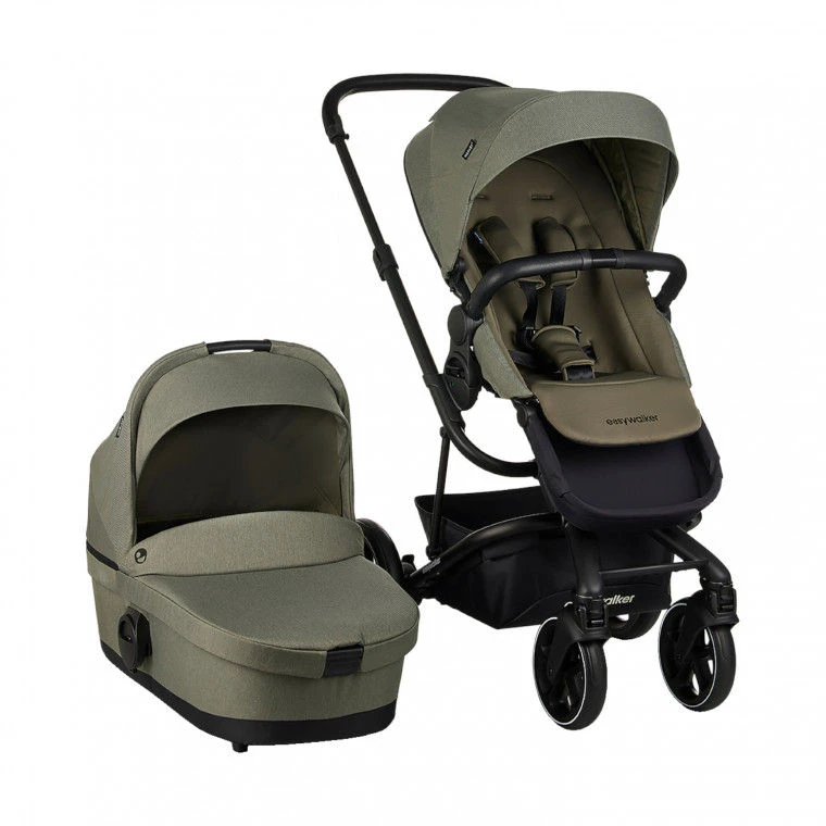 Easywalker Harvey 3 Sage Green + Maxi-Cosi Cabriofix I-Size Essential Black 4 Easywalker Harvey 3 Sage Green + Maxi-Cosi Cabriofix I-Size Essential Black - Afbeelding 2