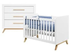 Bopita 2-Delige Babykamer Fenna Wit - Naturel