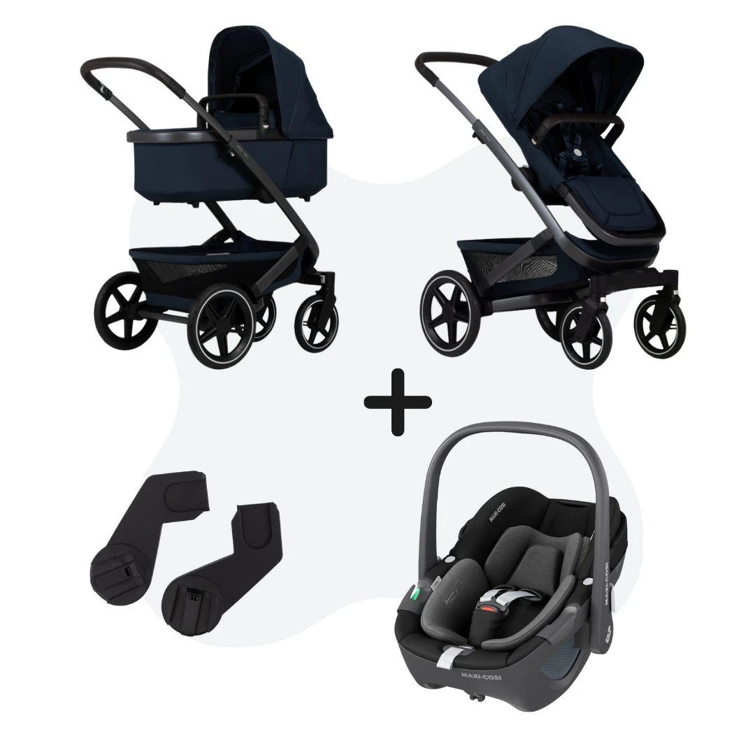 Joolz Geo 3 Navy Blue + Adapters + Maxi-Cosi Pebble 360 3 Joolz Geo 3 Navy Blue + Adapters + Maxi-Cosi Pebble 360