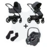 Joolz Geo 3 Pure Grey + Adapters + Maxi-Cosi Pebble 360 -Joolz Verkoop joolz geo 3 pure grey adapters pebble 360 essential graphite
