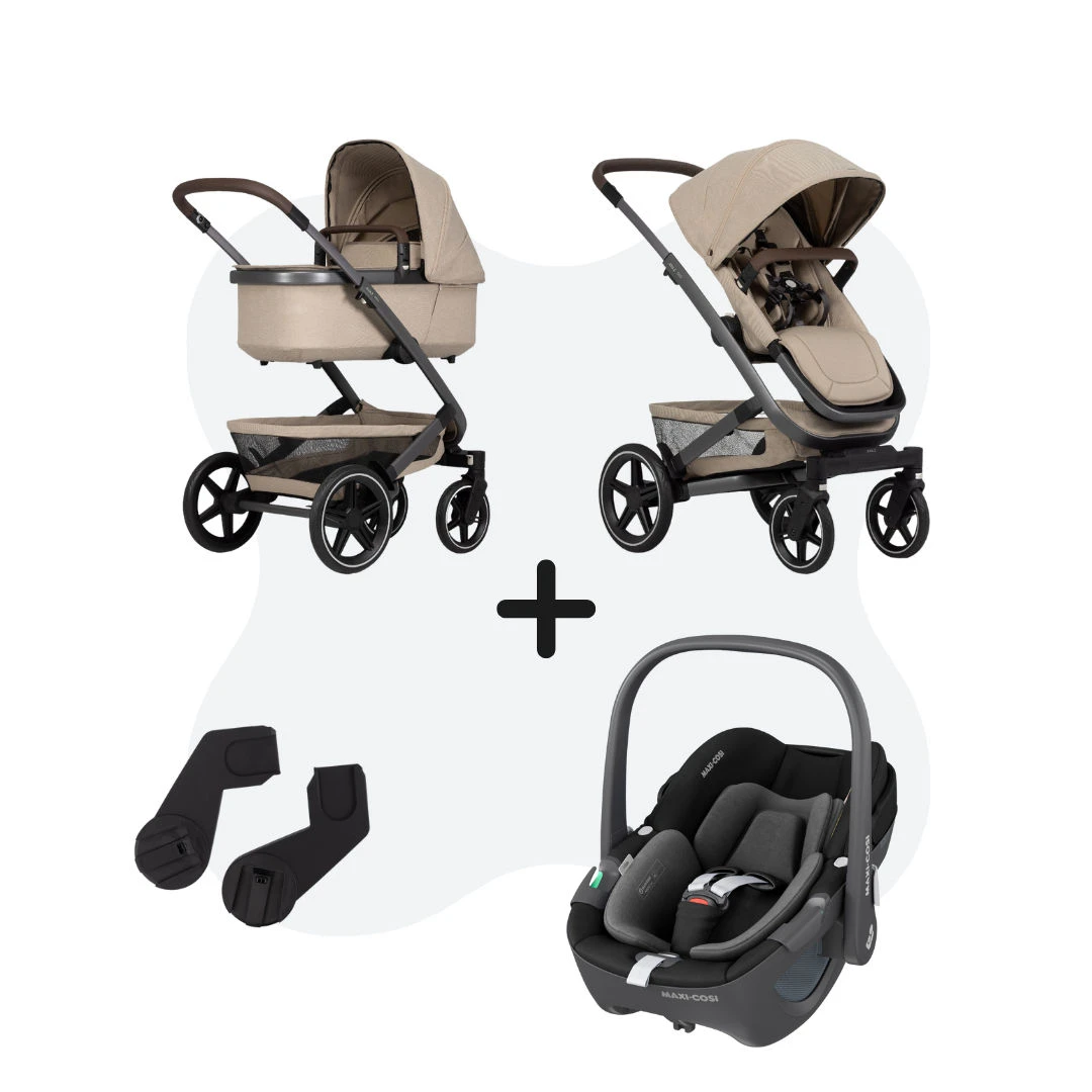 Joolz Geo 3 Timeless Taupe + Adapters + Maxi-Cosi Pebble 360 3 Joolz Geo 3 Timeless Taupe + Adapters + Maxi-Cosi Pebble 360