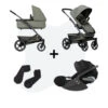 Joolz Geo 3 Sage Green + Adapters + Cybex Cloud T -Joolz Verkoop joolz geo3 pakketdeal sage green cybex cloudt