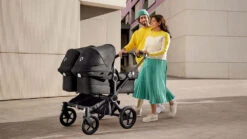 Bugaboo Donkey 5 Twin Black - Midnight Black - Midnight Black -Joolz Verkoop medium png donkey 5 strolling lifestyle 16 9 1920x1080 1